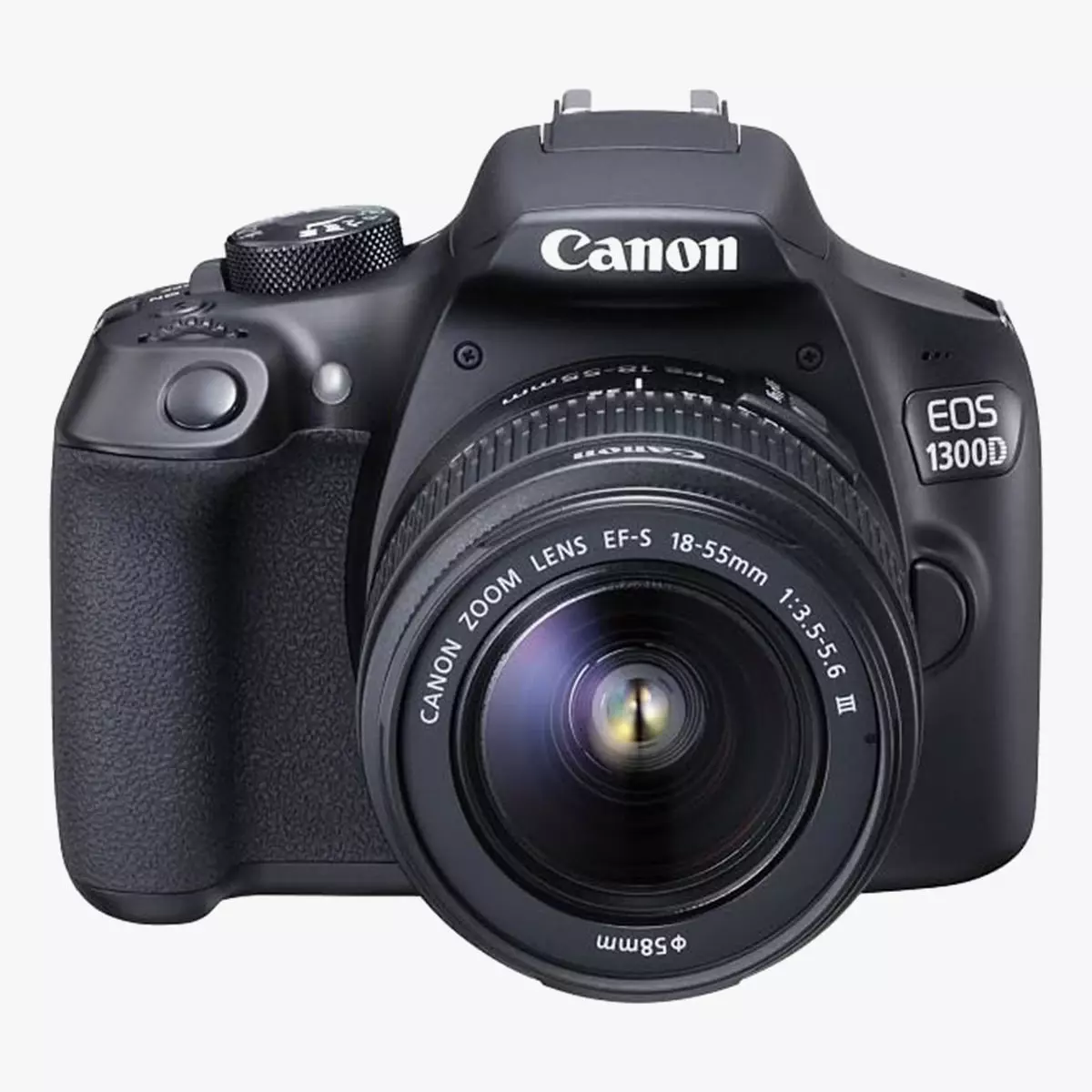 Canon EOS 1300D 18 MP SLR camera Low-poly 3D model
