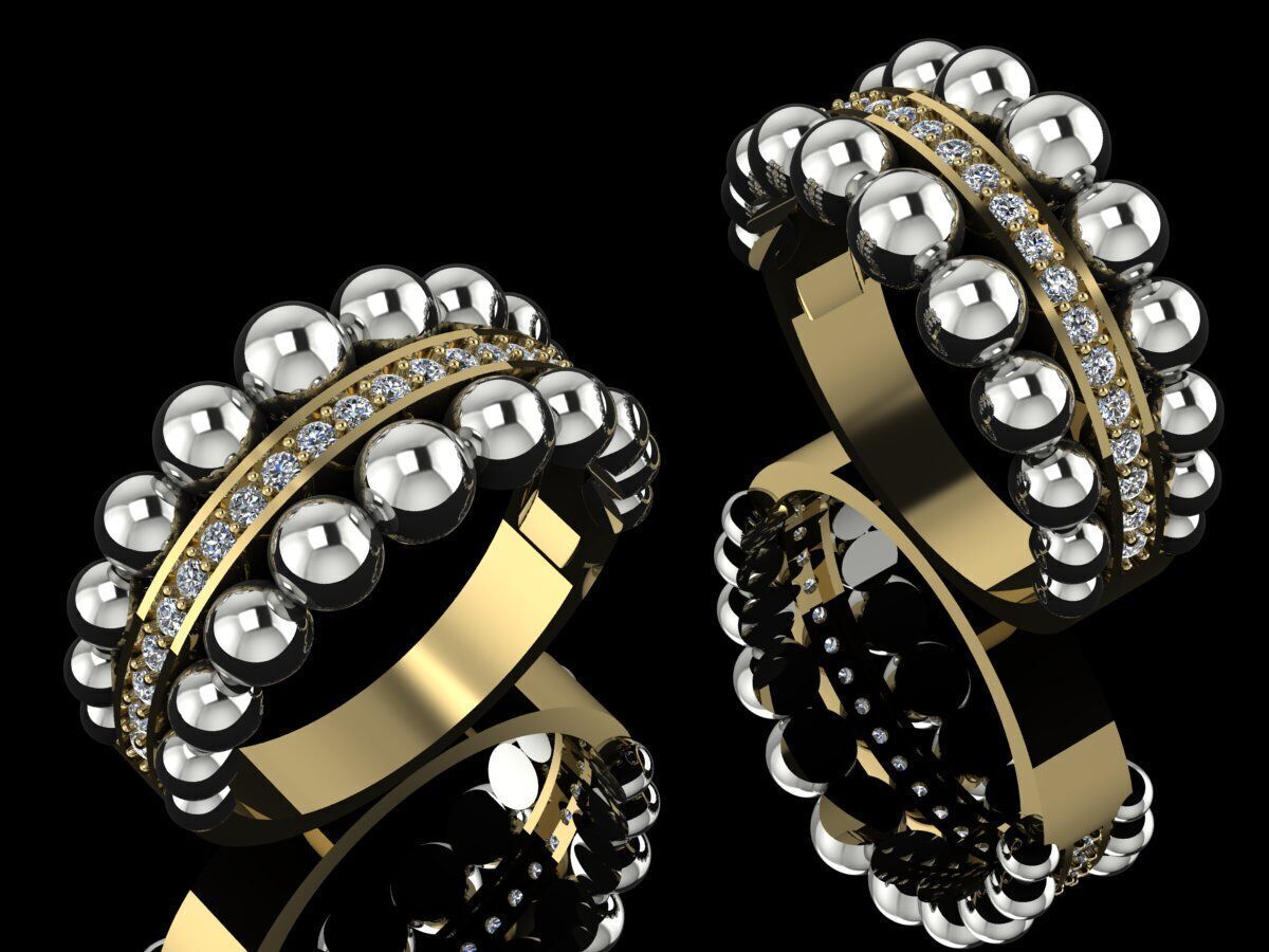 Gold RIng 3D print model_1