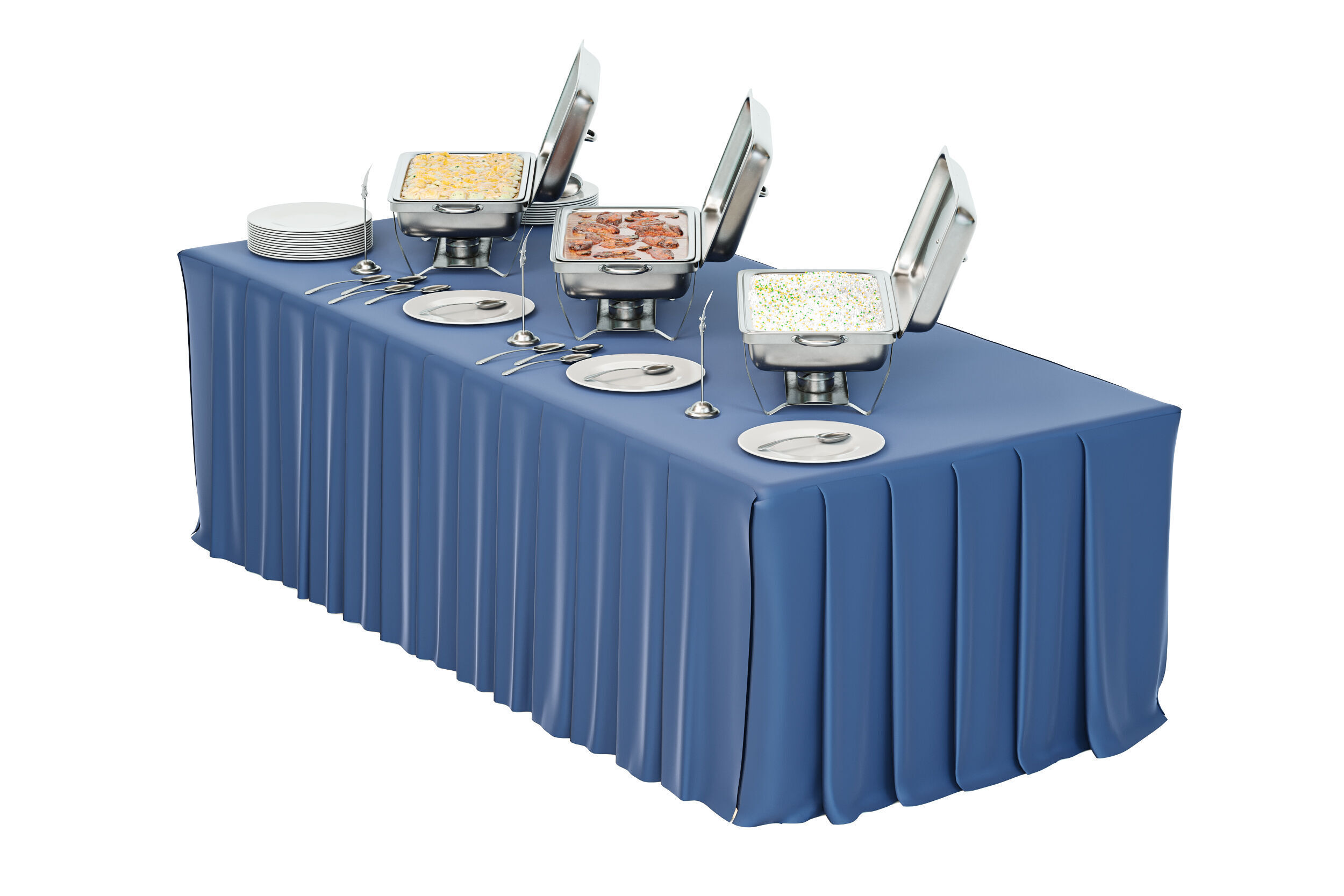 Open buffet Set 01 3D model_3