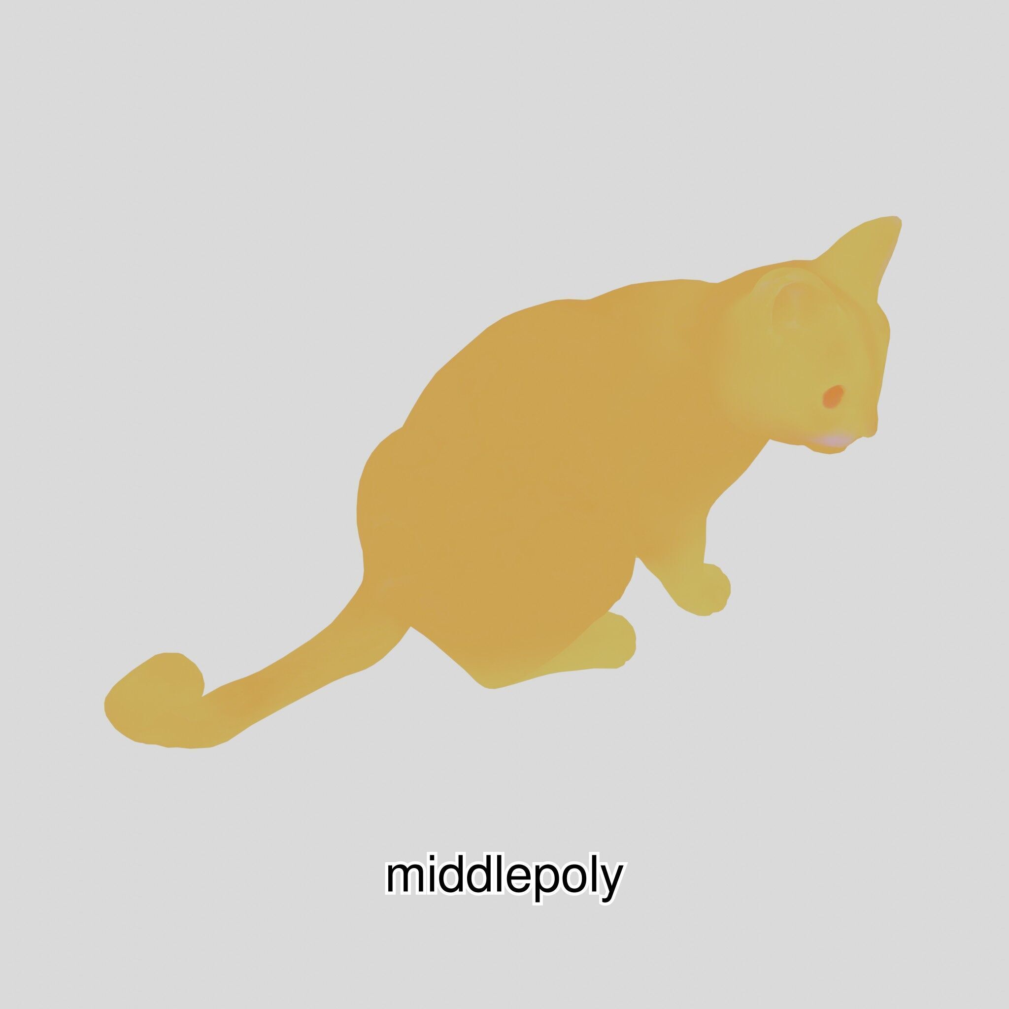 Realistic Siamese Cat 3D Model with Blue Eyes Low-poly 3D model_32