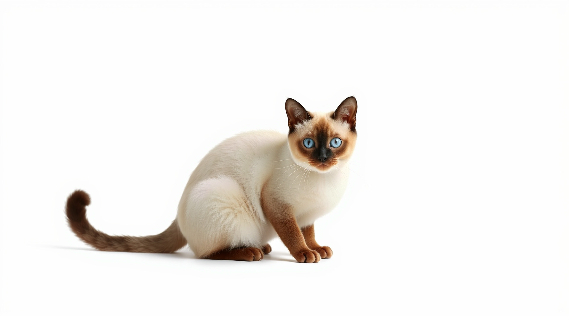 Realistic Siamese Cat 3D Model with Blue Eyes Low-poly 3D model_3