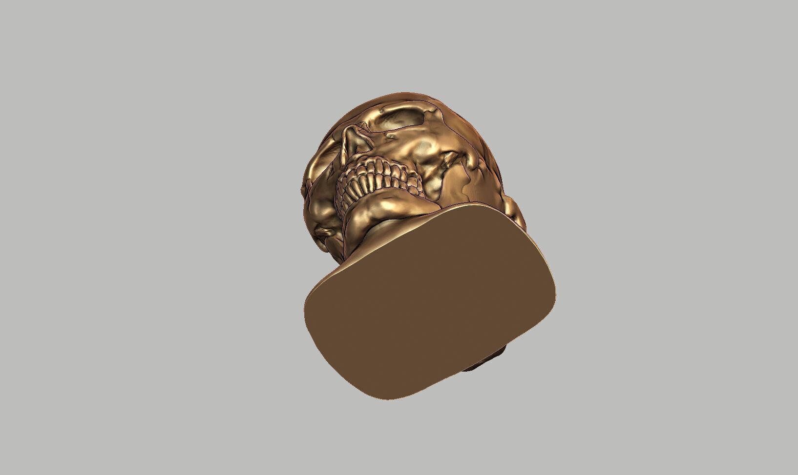 Robot Skull Headphone Stand Cyborg Headset Stand 3D print model_12