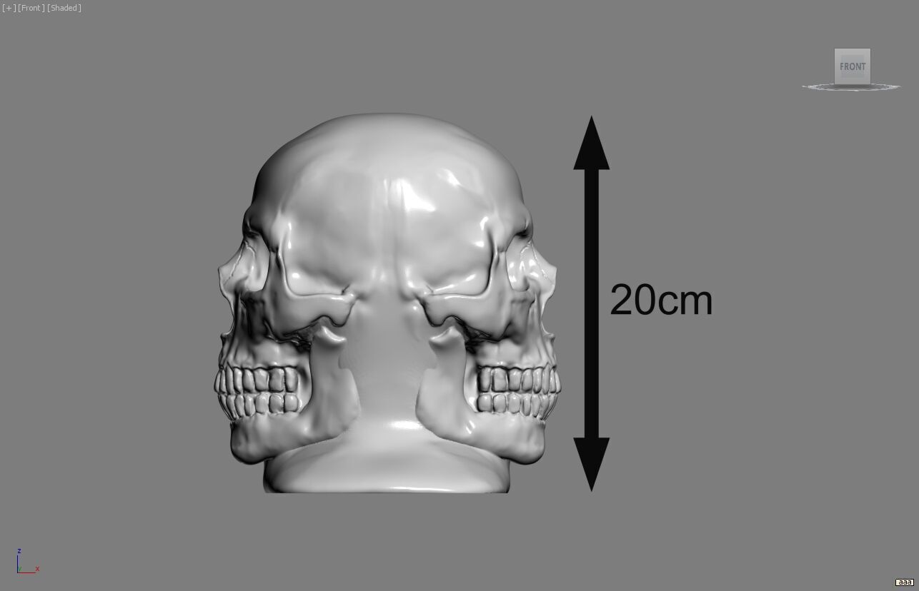 Robot Skull Headphone Stand Cyborg Headset Stand 3D print model_5