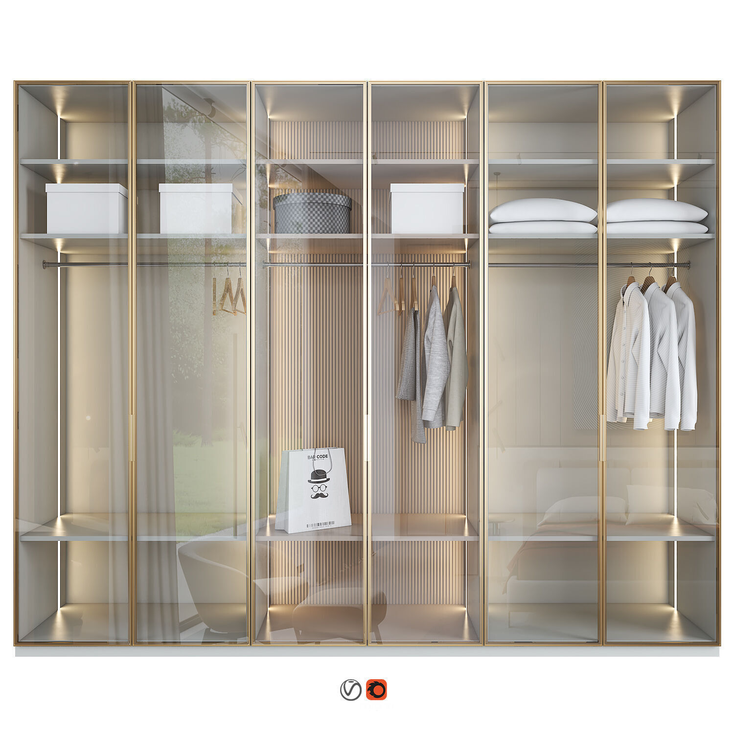 Wardrobe 38 3D model_1