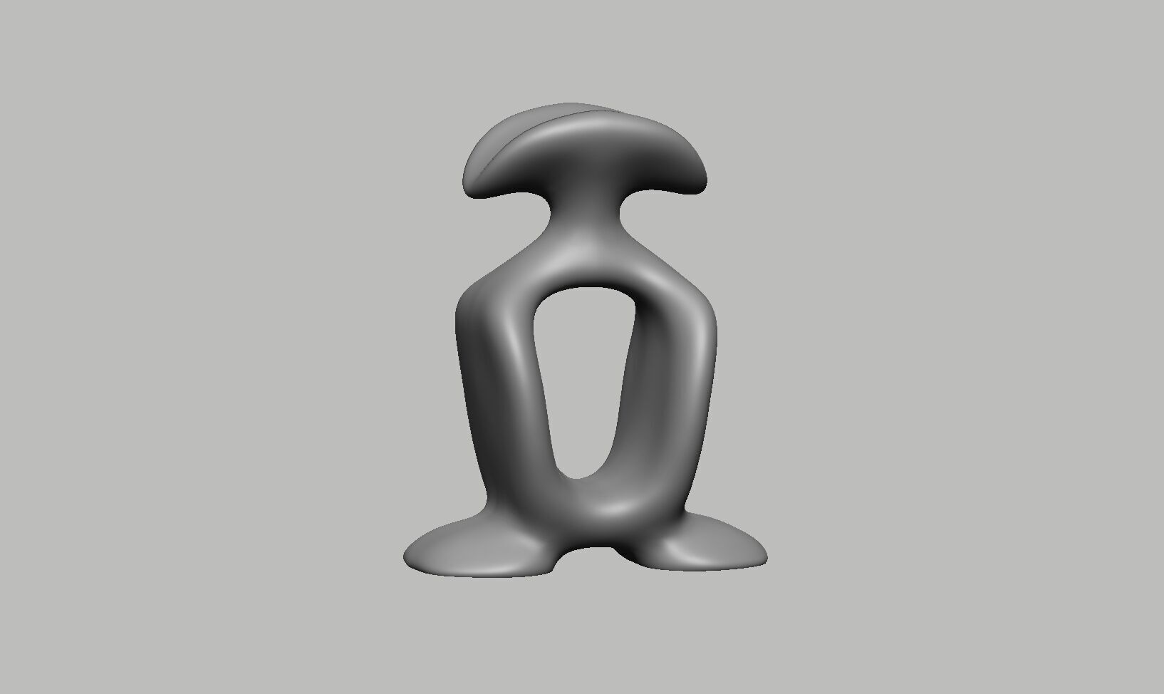 Modern Minimal Headphone Stand Headset Stand 3D print model_12