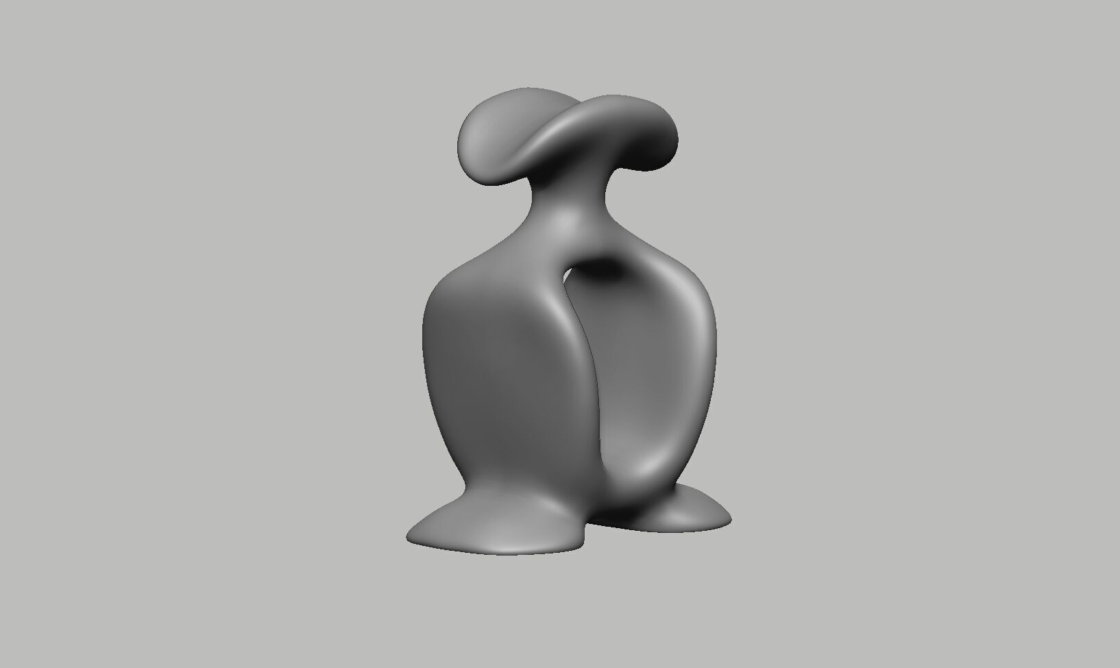 Modern Minimal Headphone Stand Headset Stand 3D print model_13