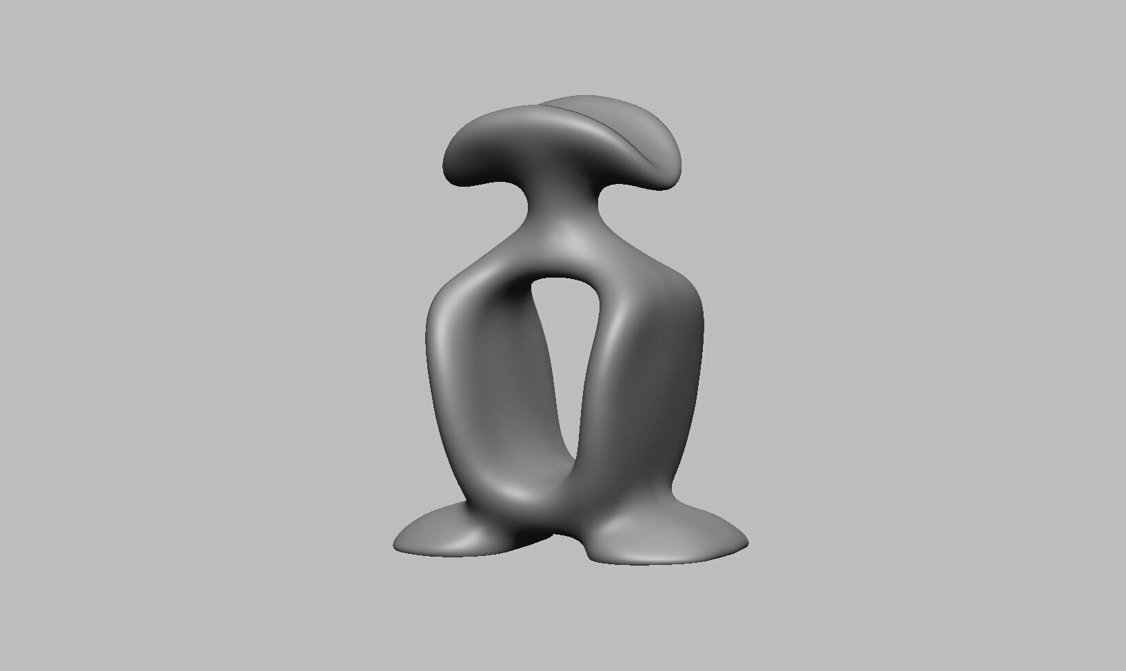 Modern Minimal Headphone Stand Headset Stand 3D print model_14