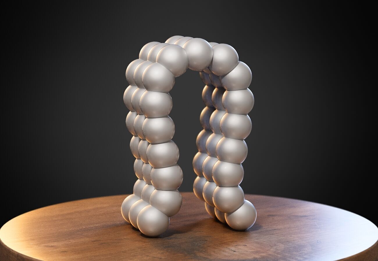 Modern Minimal Headphone Stand Headset Stand 3D print model_4