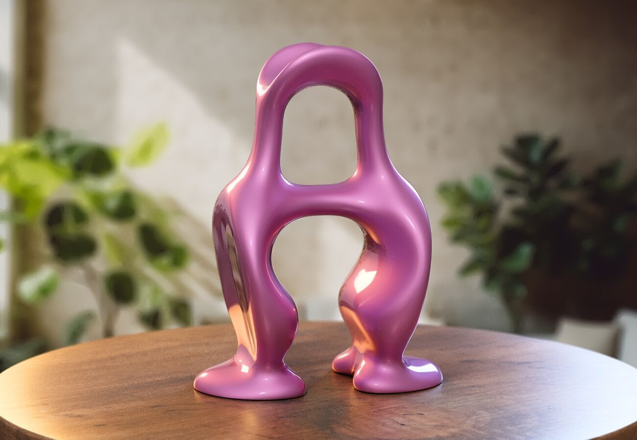 Modern Minimal Headphone Stand Headset Stand 3D print model_2