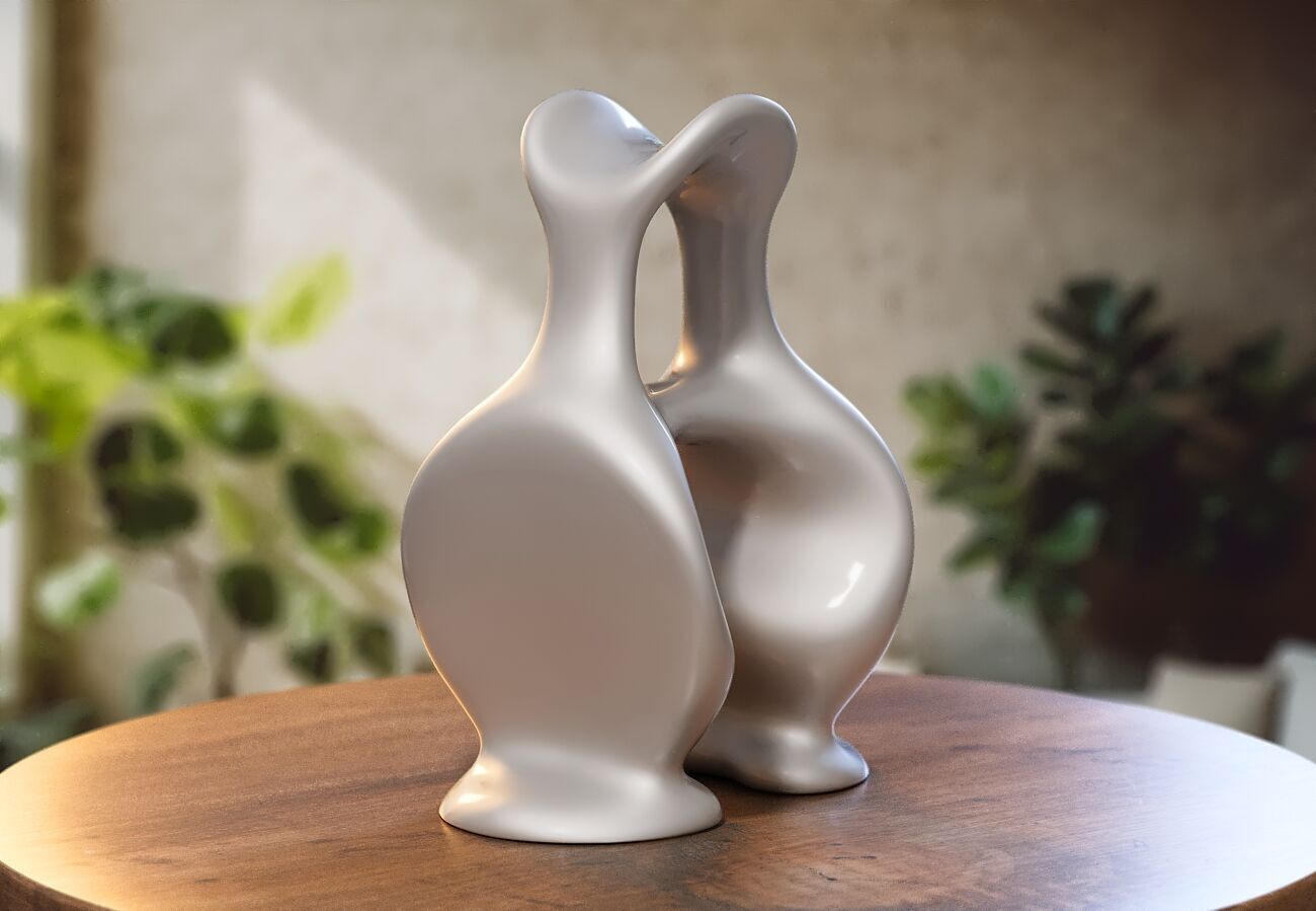 Modern Minimal Headphone Stand Headset Stand 3D print model_5