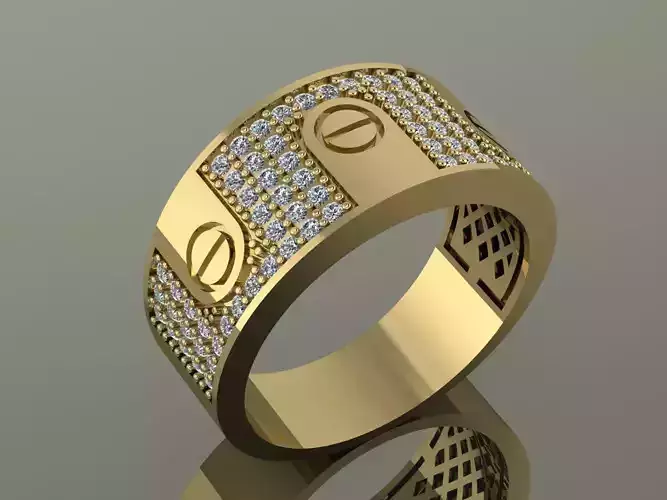 Mens ring Gold