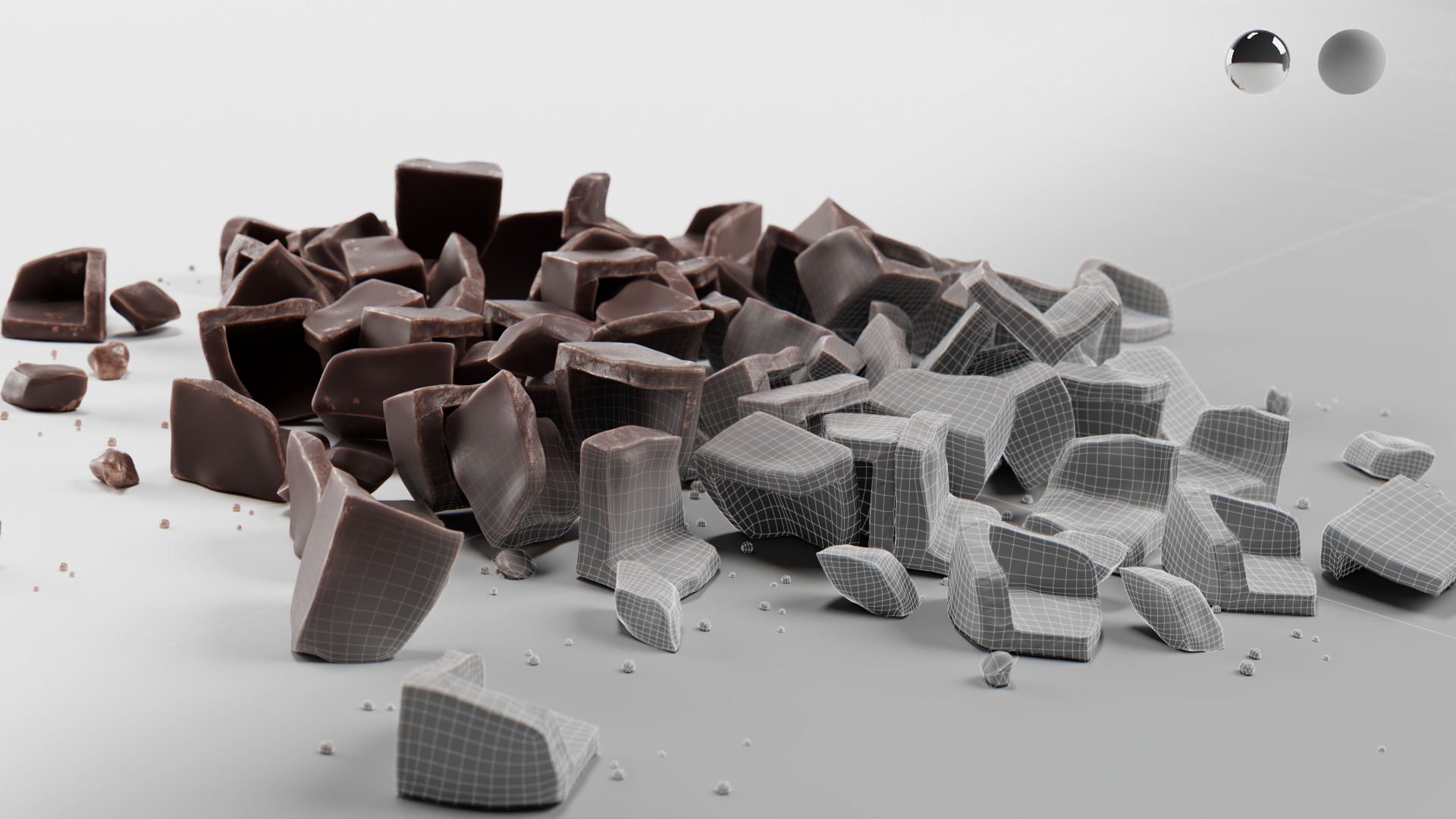 Chocolate Chunks 3D model_8