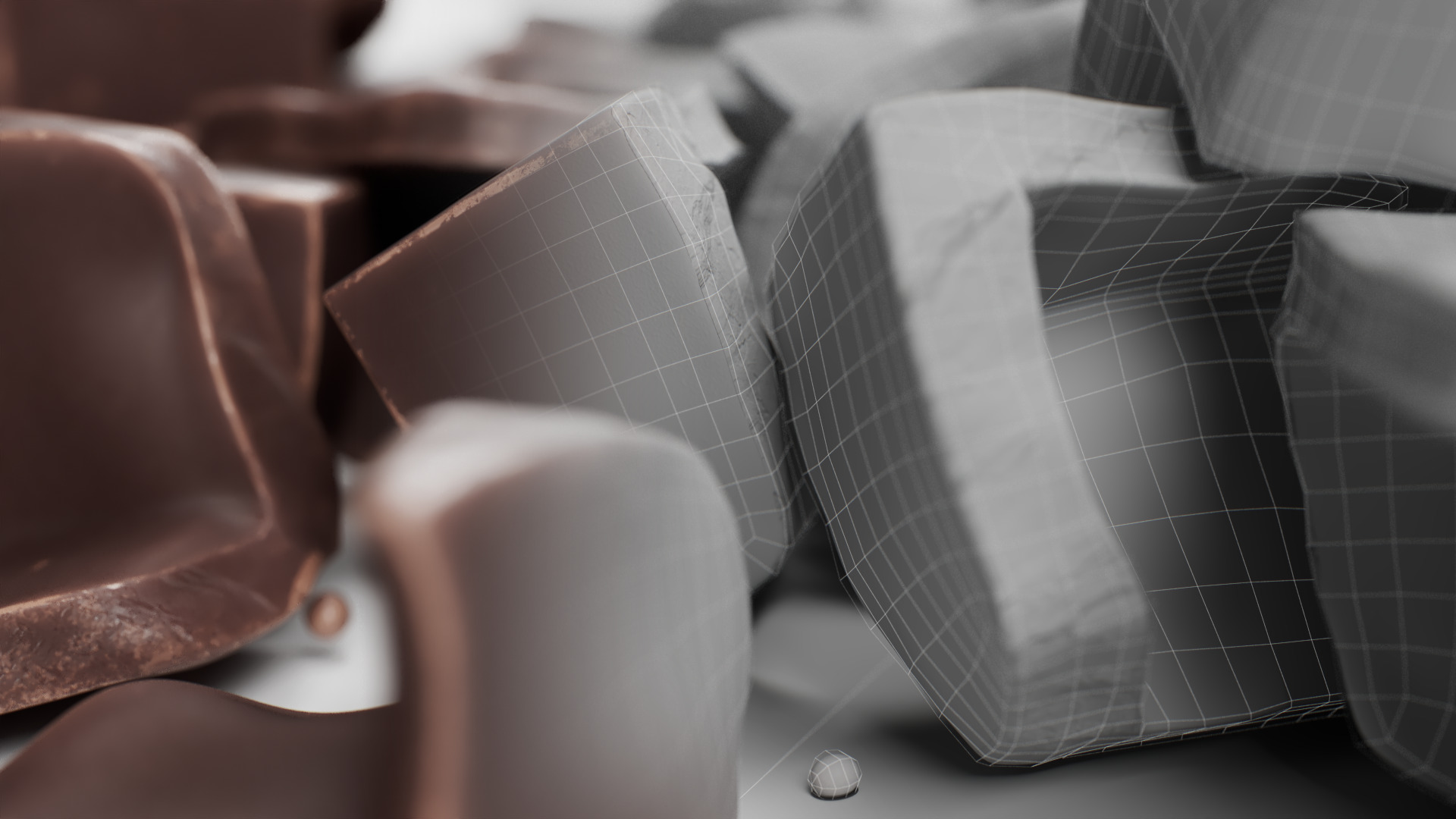 Chocolate Chunks 3D model_6