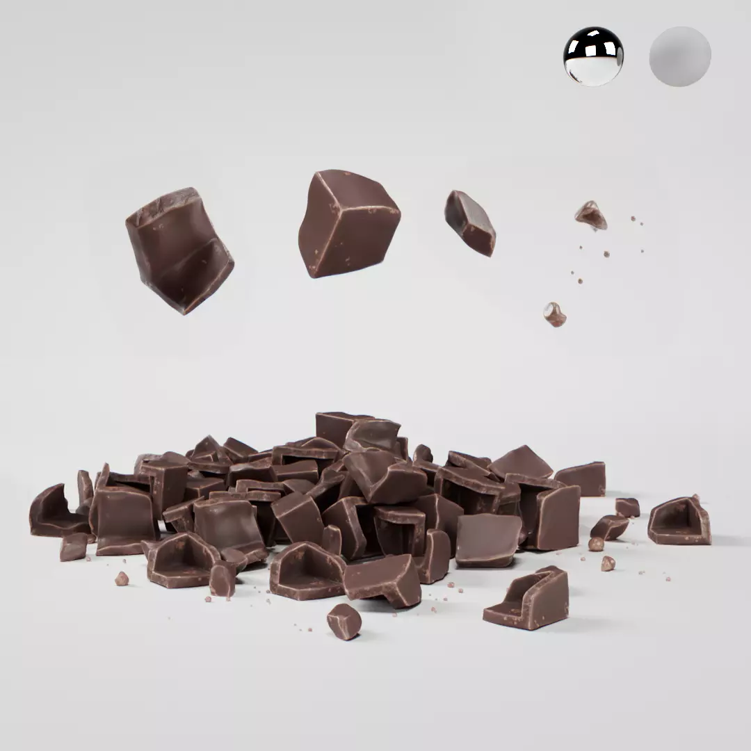 Chocolate Chunks 3D model_0