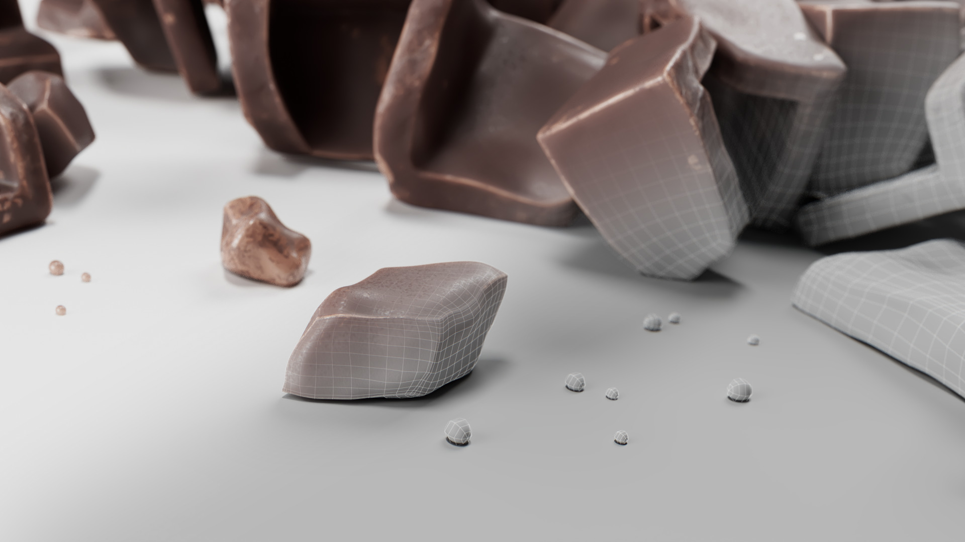 Chocolate Chunks 3D model_12