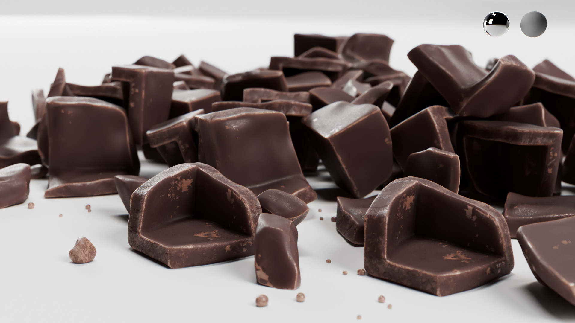 Chocolate Chunks 3D model_2