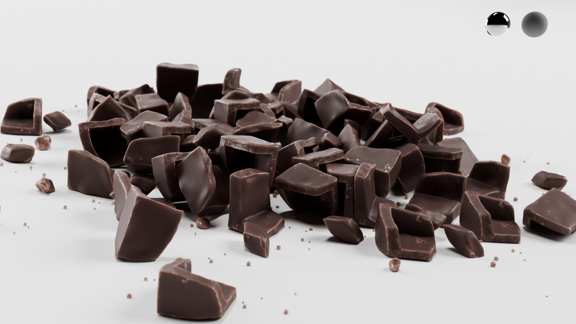 Chocolate Chunks 3D model_7