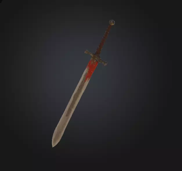 Icon sword 3D model_0