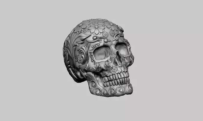 Ornament Skull Headphone Stand Cyborg Headset Stand