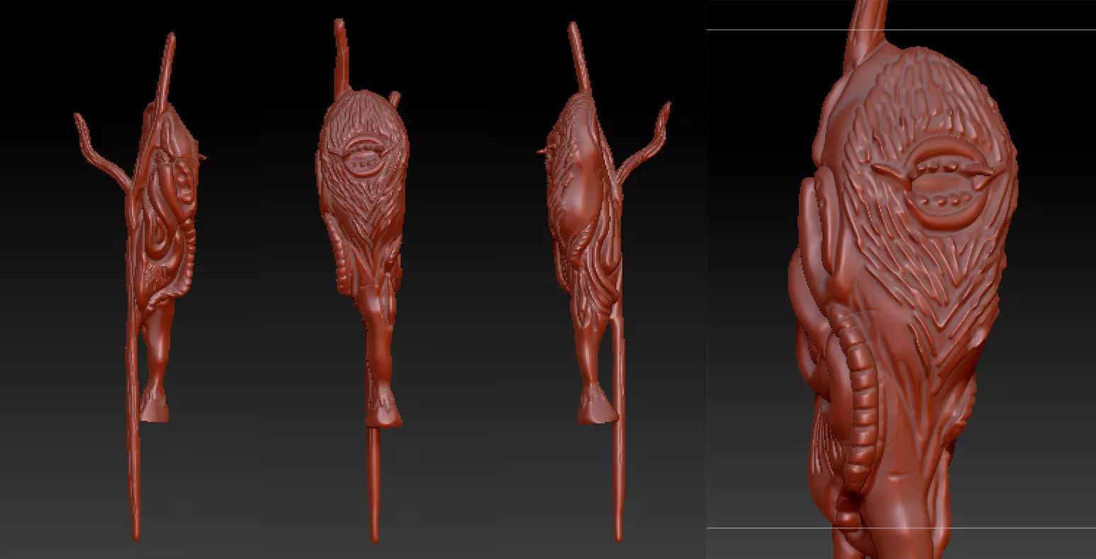 ROTJ Star Wars Assquatch 3D print model_0