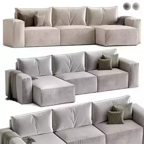 Corner sofa bed Hygge 3D model