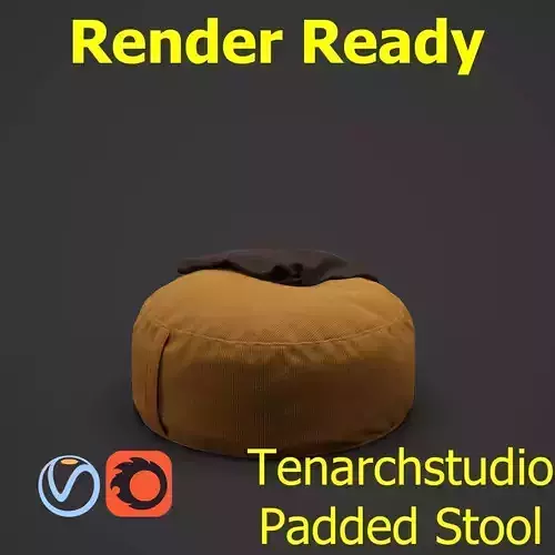 Tenarchstudio padded stool render ready 