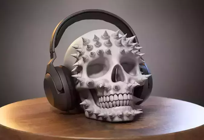 Skull dragon Headphone Stand Cyborg skull dragon Headset 