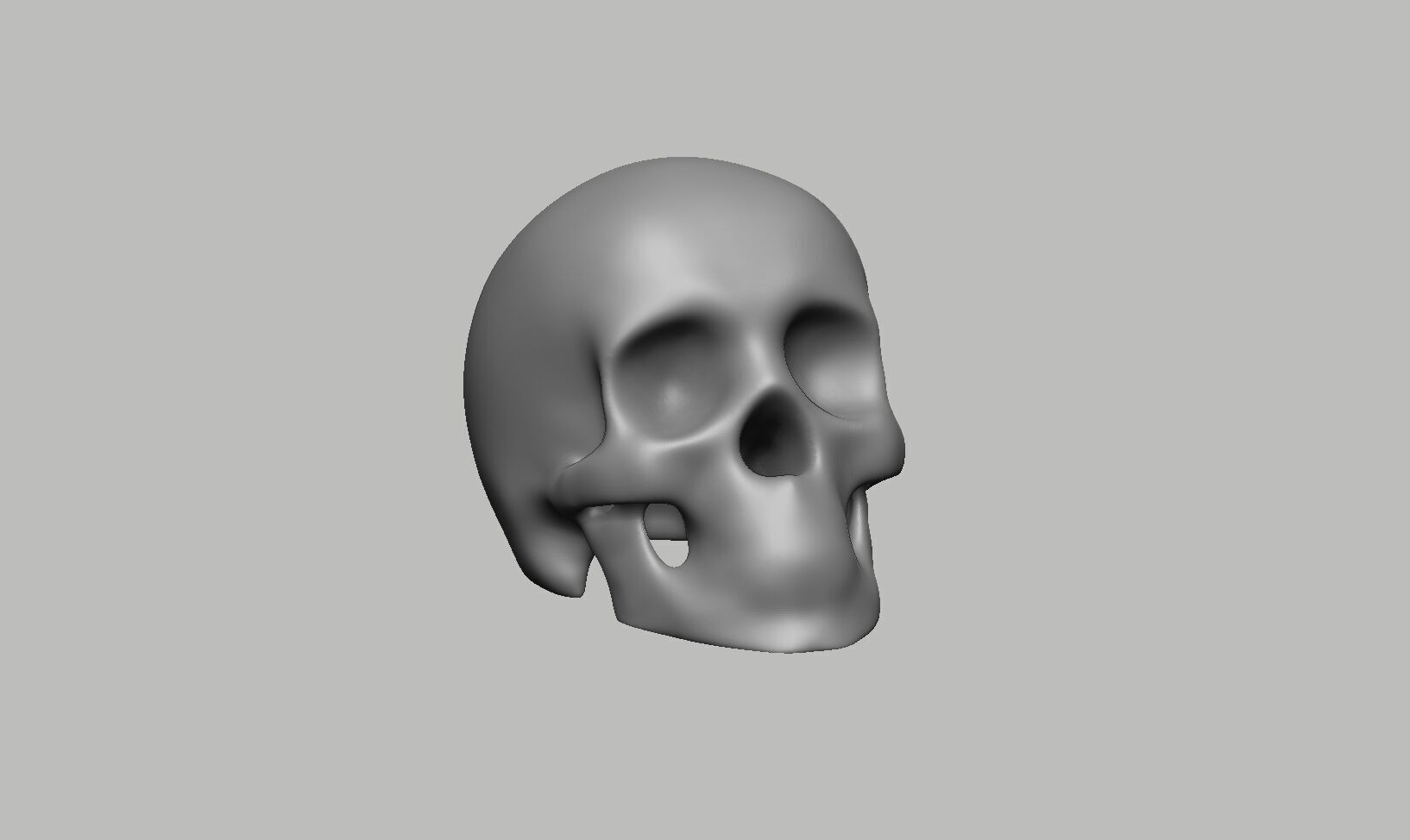 Robot Skull Headphone Stand Cyborg Headset Stand 3D print model_6