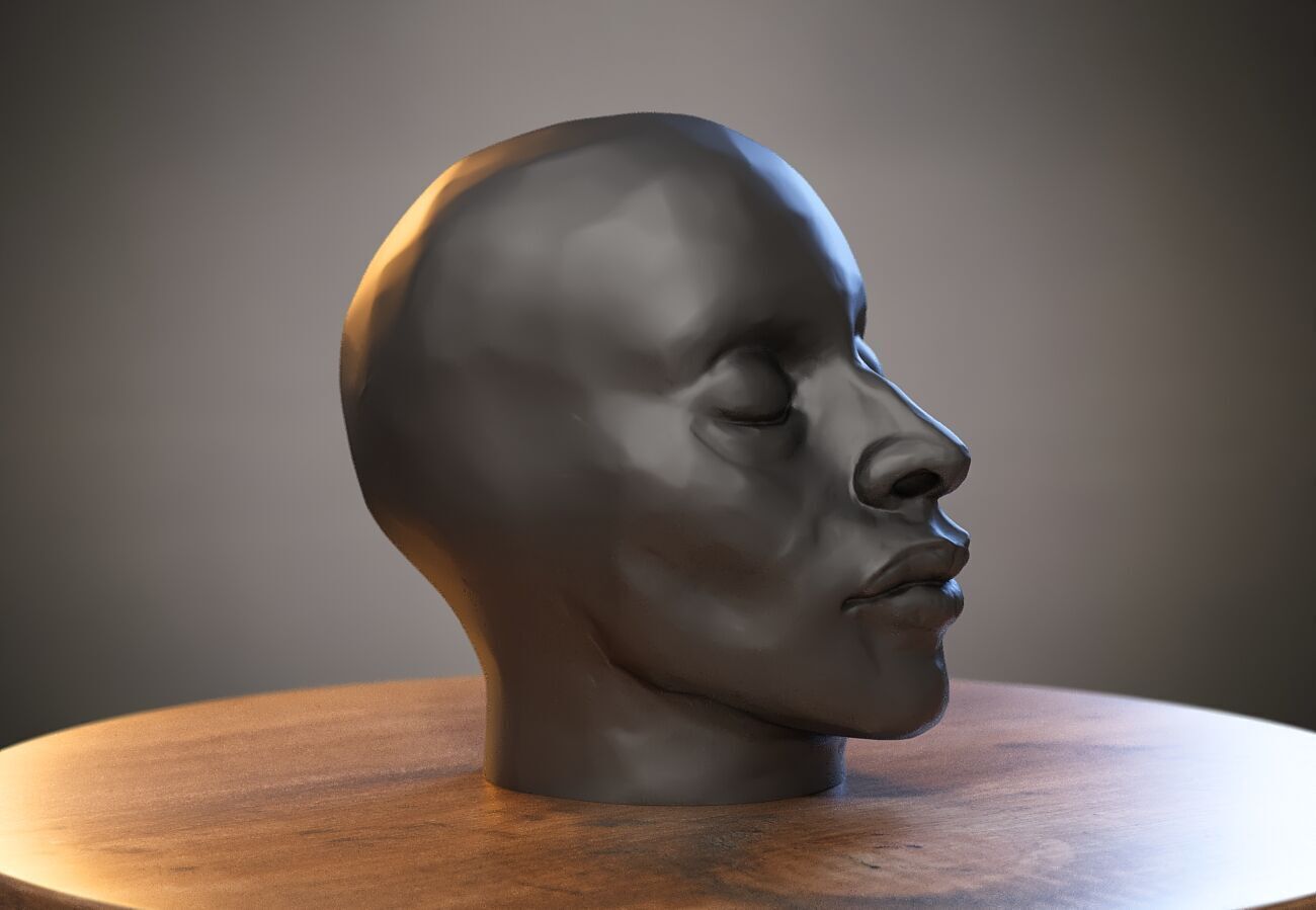 Robot Skull Headphone Stand Cyborg Headset Stand 3D print model_2