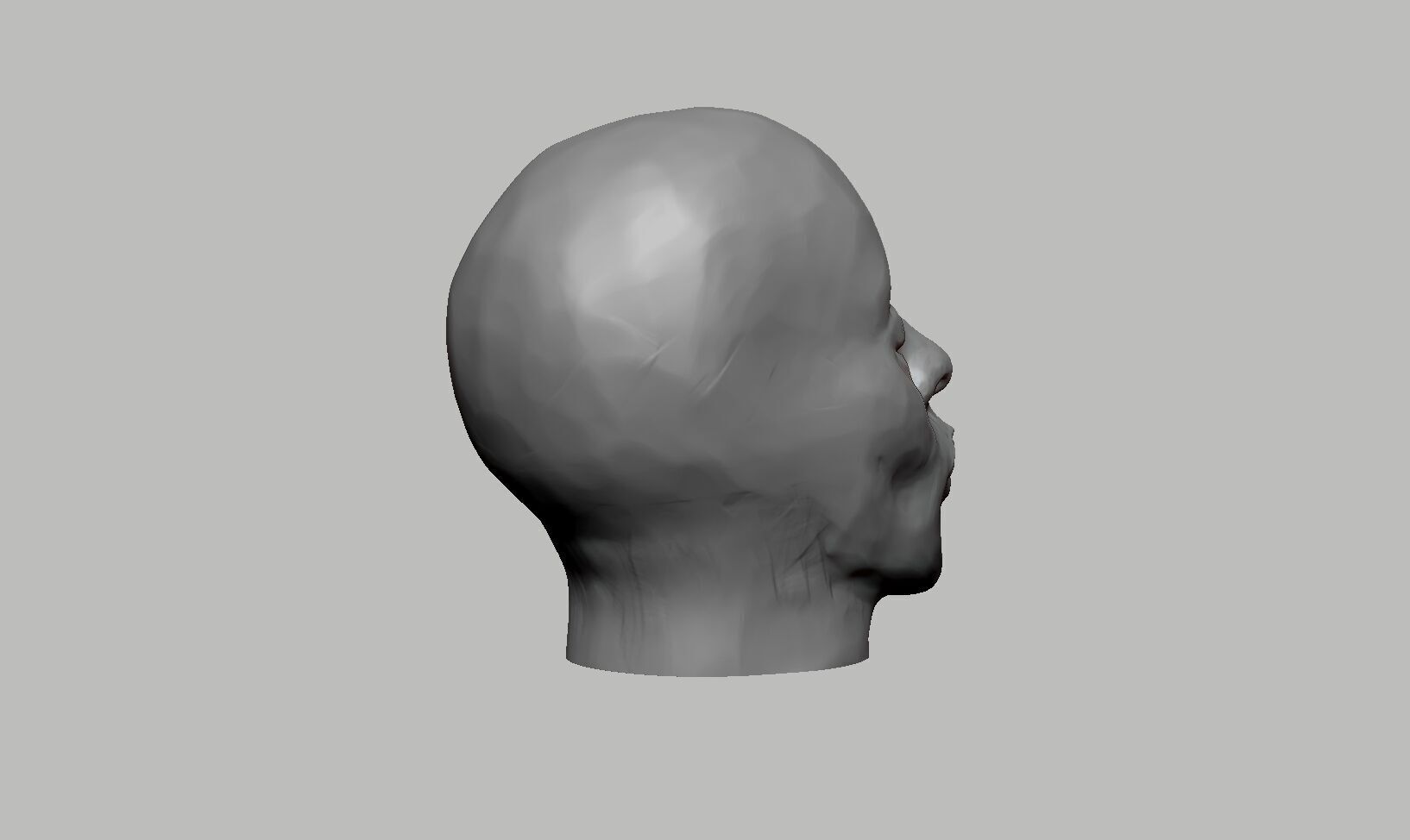 Robot Skull Headphone Stand Cyborg Headset Stand 3D print model_9