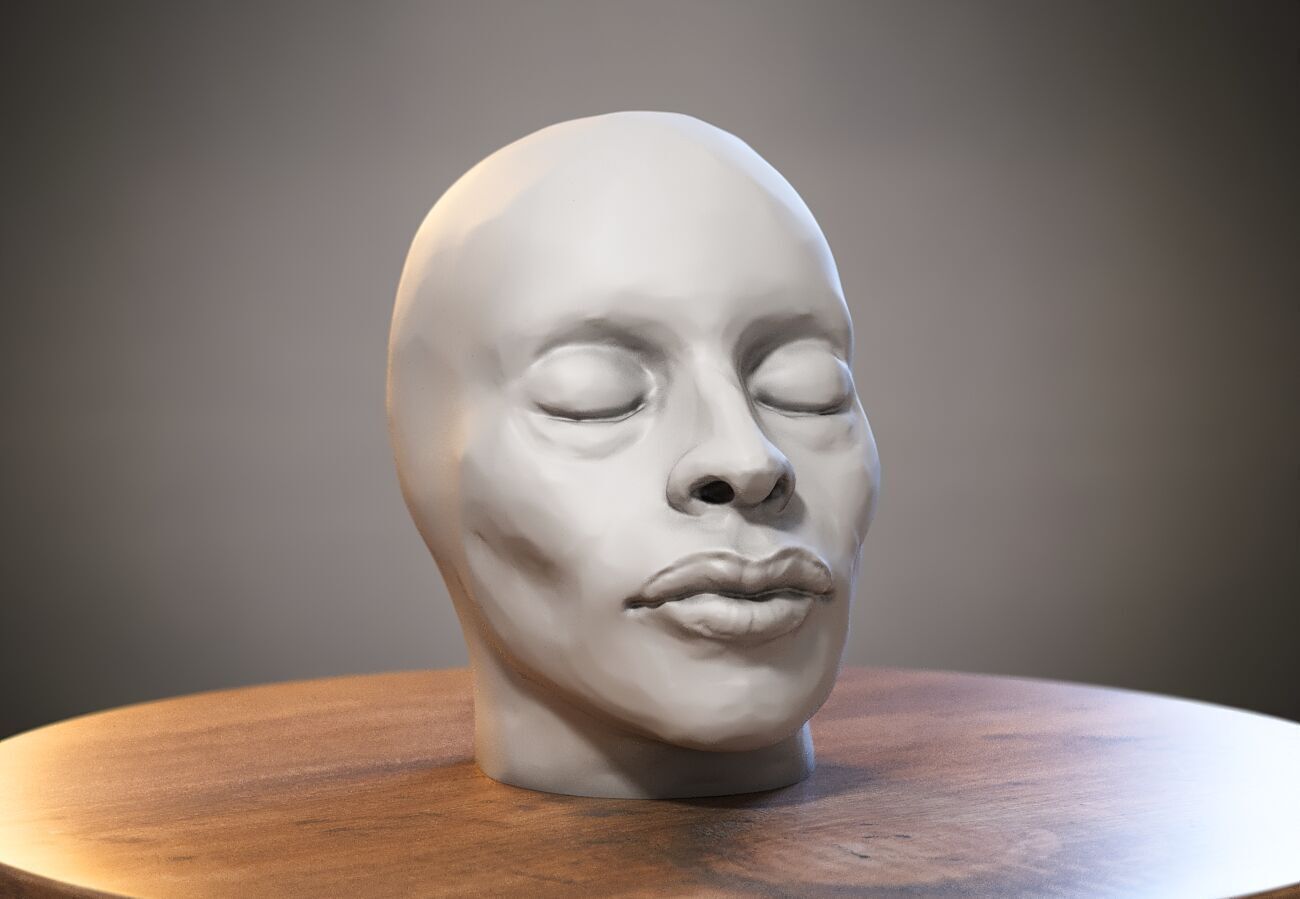 Robot Skull Headphone Stand Cyborg Headset Stand 3D print model_5