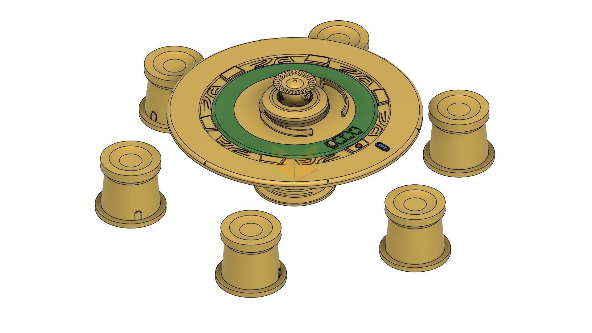 star wars sabacc table   chair 3D print model_1