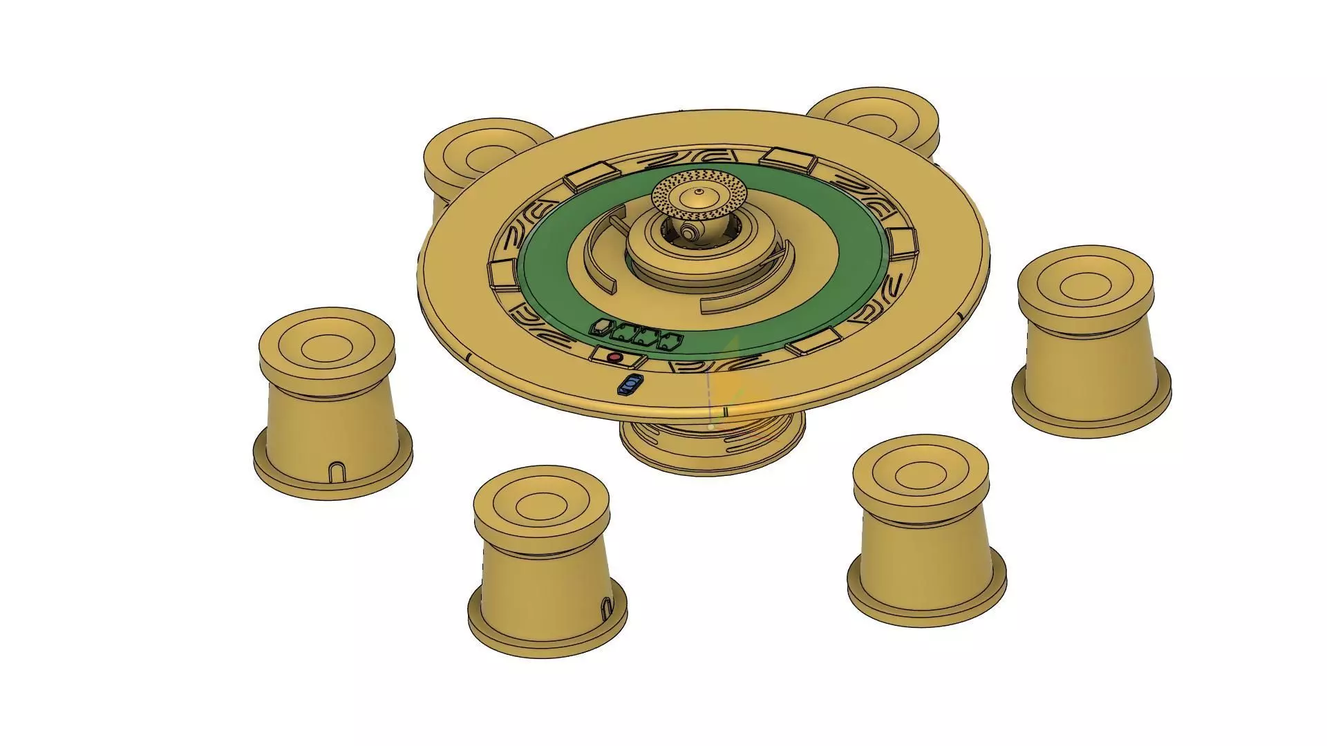 star wars sabacc table   chair 3D print model_0