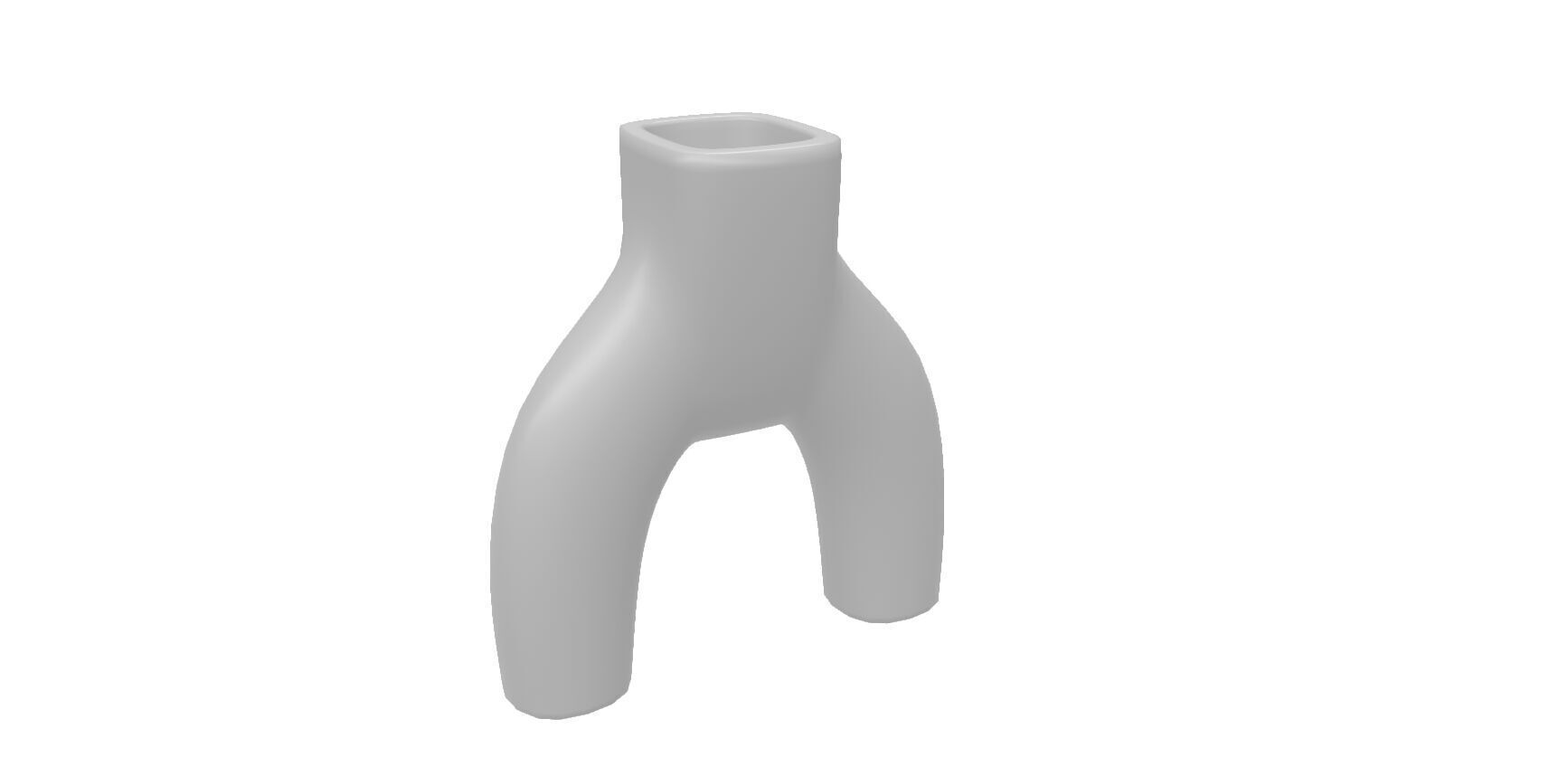 Concrete Vase 3D model_3