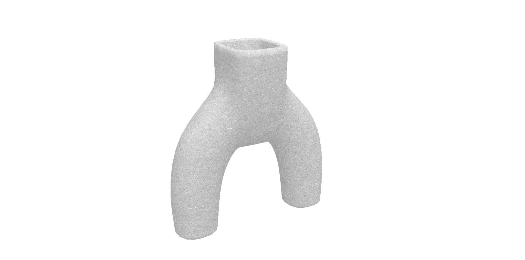 Concrete Vase 3D model_2