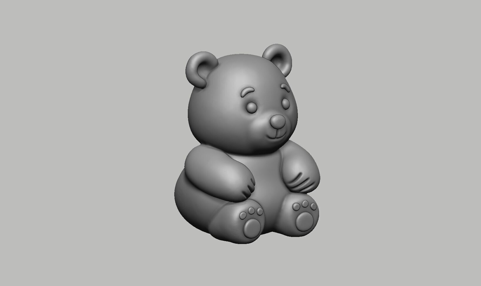 Bear Headphone Stand Bear Headset Stand 3D print model_5