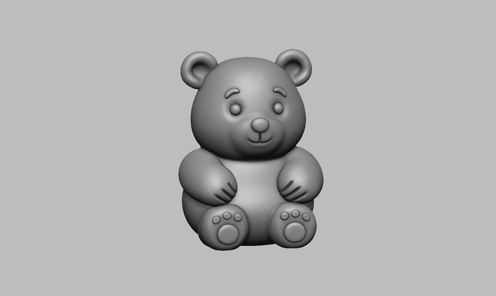 Bear Headphone Stand Bear Headset Stand 3D print model_4
