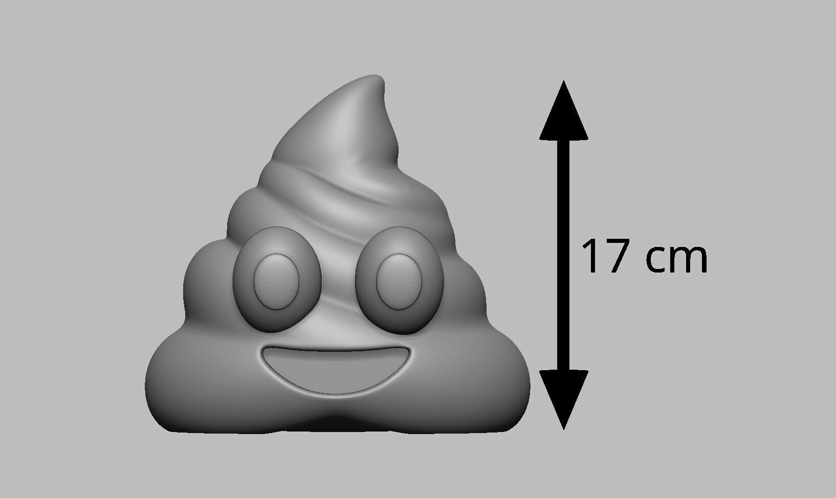 Emoji pile of poo Pile of poo decorative Perfect Gamer Gift 3D print model_2