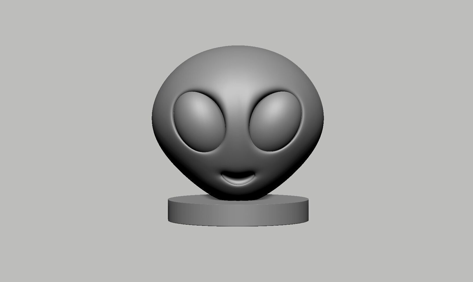 Emoji alien Emoji Headphone Stand Emoji Headset Stand 3D print model_6