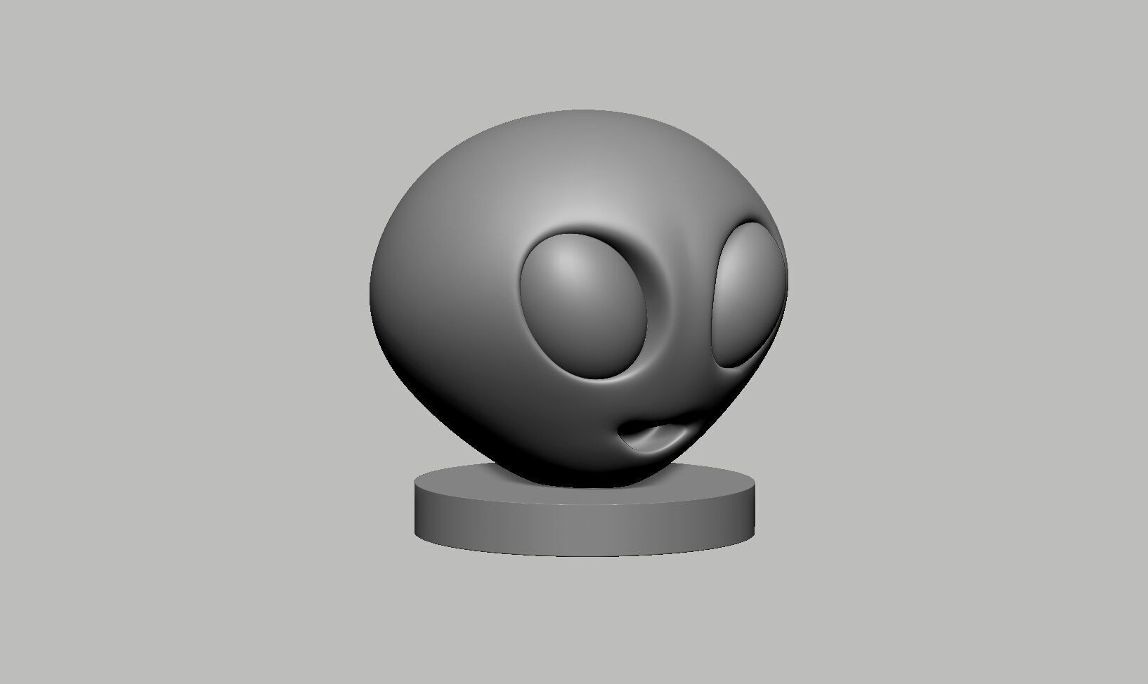 Emoji alien Emoji Headphone Stand Emoji Headset Stand 3D print model_7