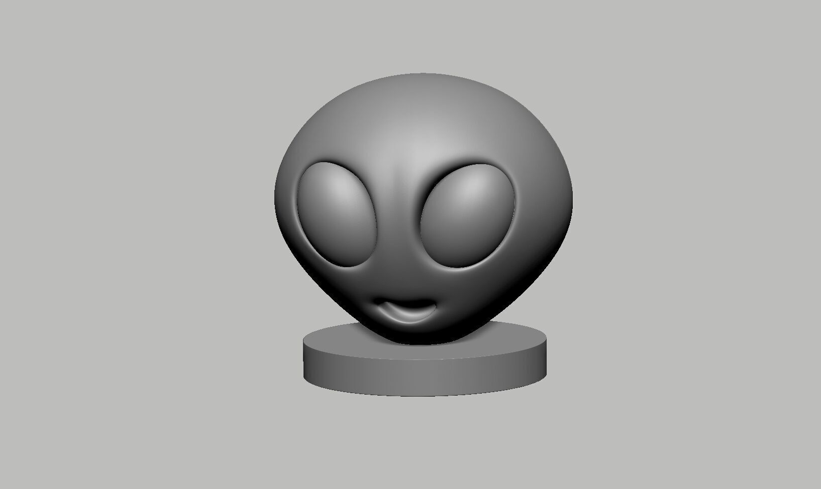 Emoji alien Emoji Headphone Stand Emoji Headset Stand 3D print model_9