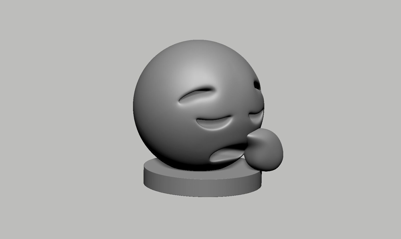 Emoji sleepy face Emoji Headphone Stand 3D print model_6