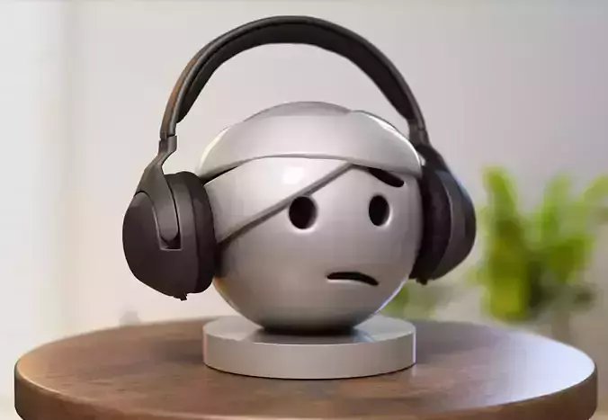 Emoji head-bandage Emoji Headphone Stand