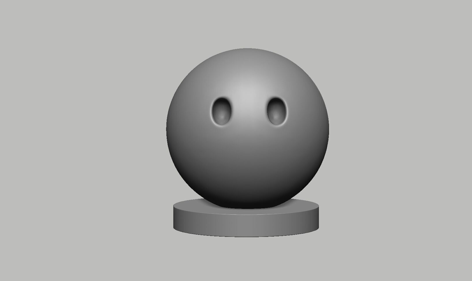 Emoji Face Without Mouth Emoji Headphone Stand 3D print model_4