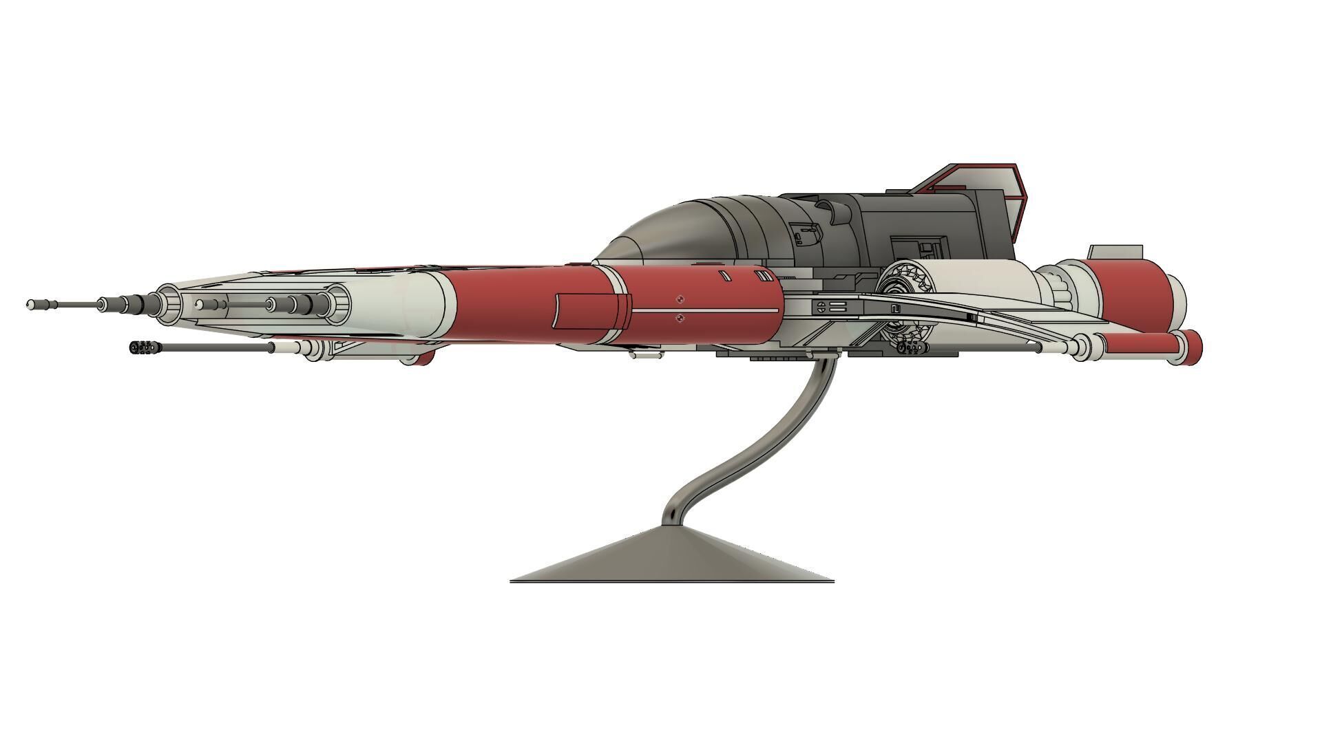 Star Wars Red ace the resistance 3D print model_3