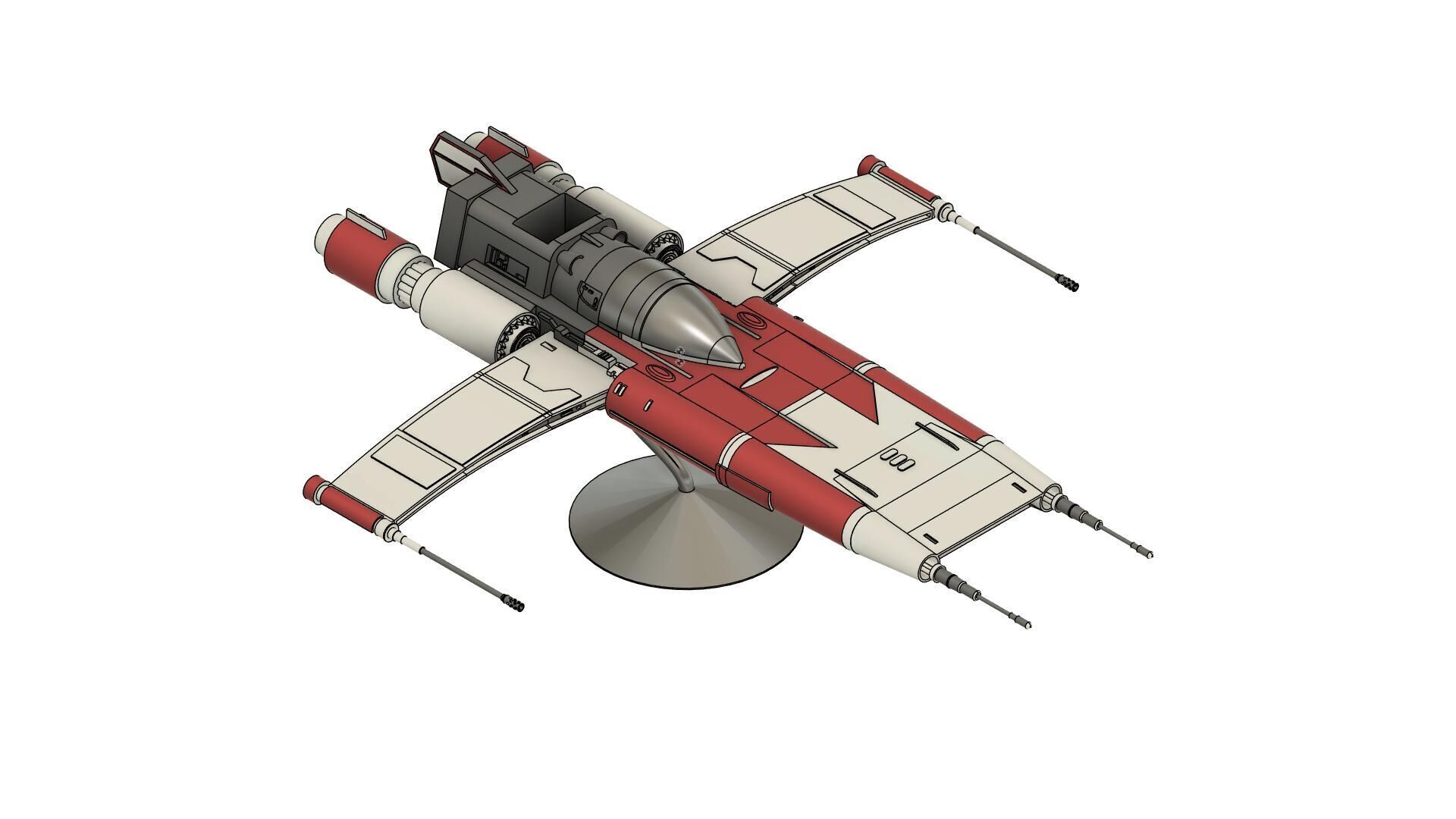 Star Wars Red ace the resistance 3D print model_1