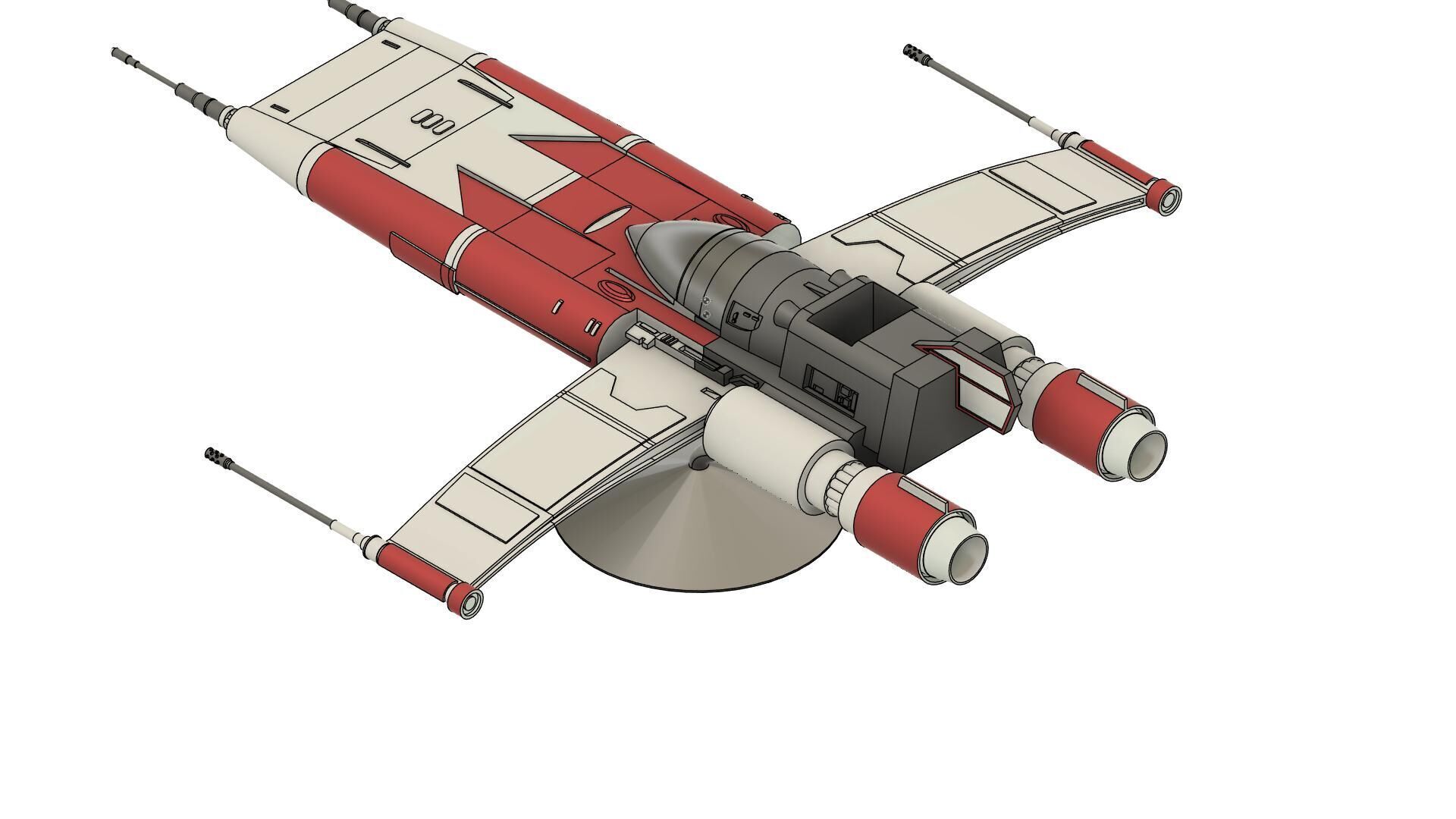 Star Wars Red ace the resistance 3D print model_4