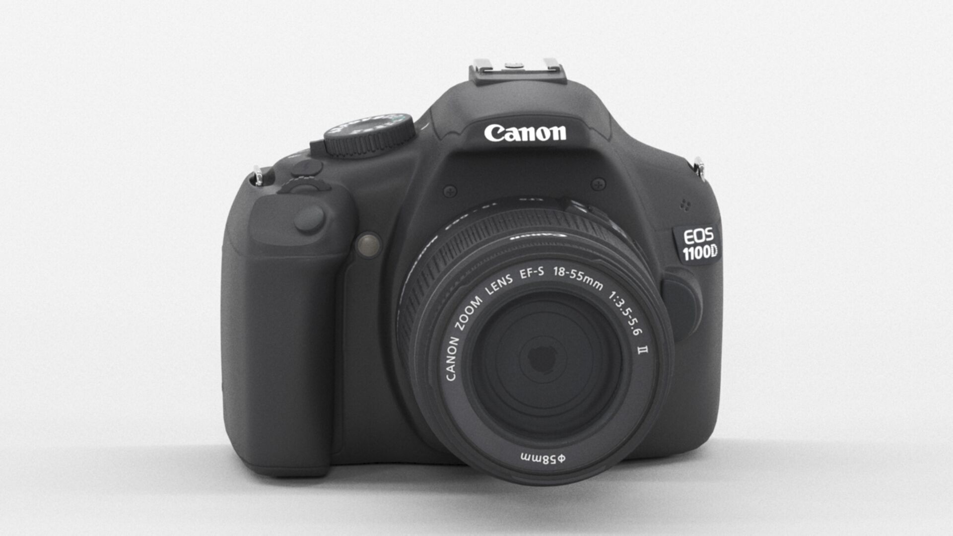 Canon EOS 1100D Kit Reflex 12 Low-poly 3D model_1