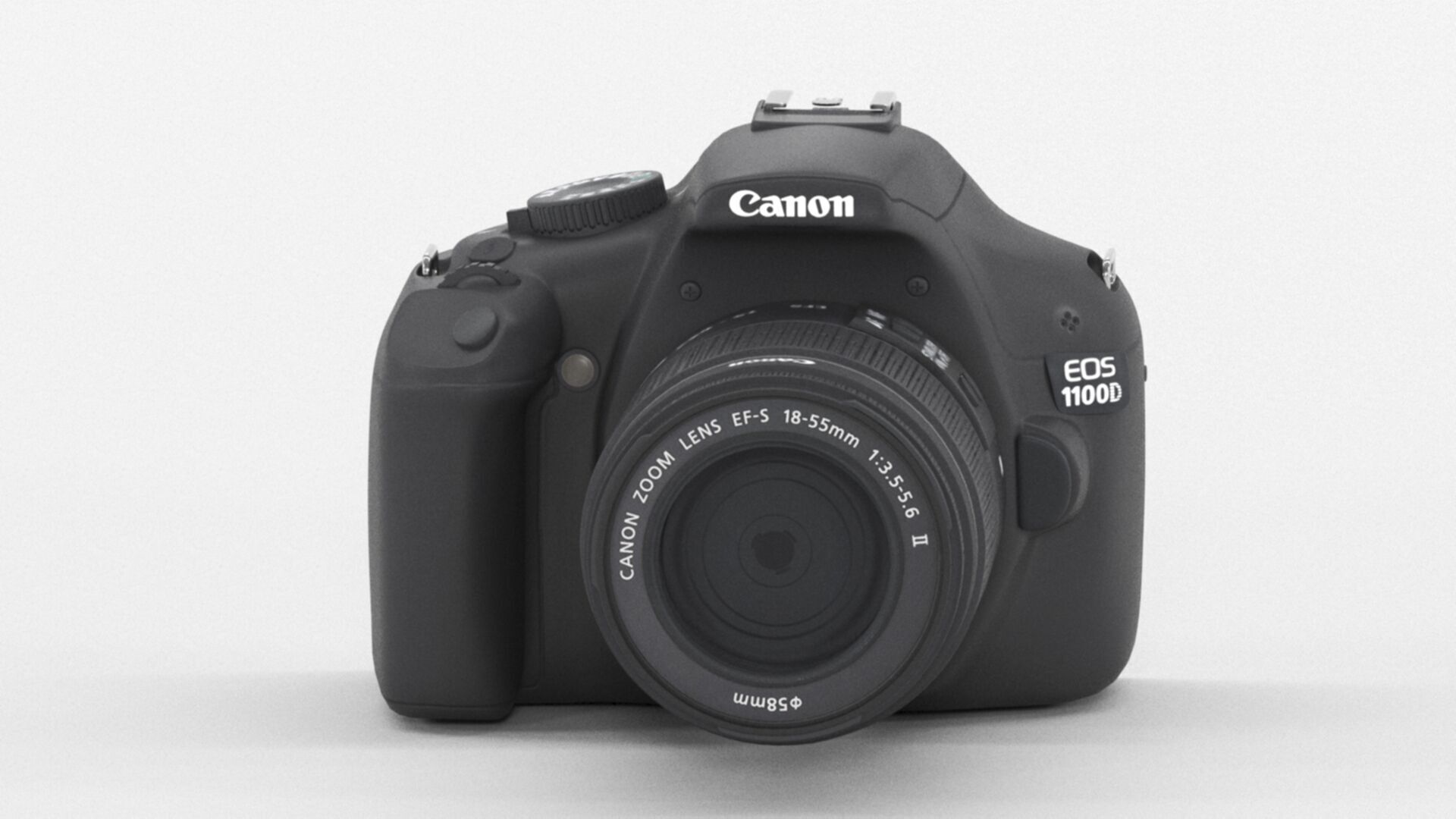 Canon EOS 1100D Kit Reflex 12 Low-poly 3D model_7