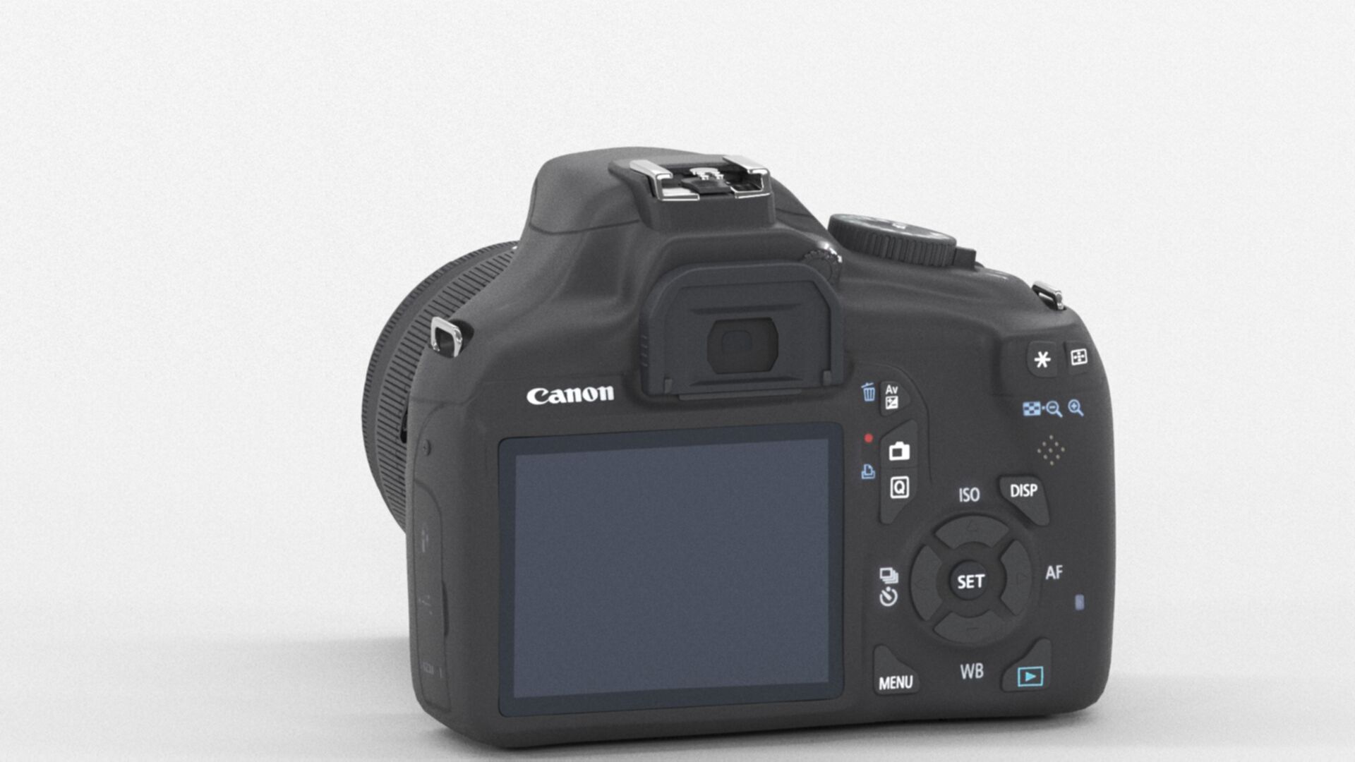 Canon EOS 1100D Kit Reflex 12 Low-poly 3D model_4